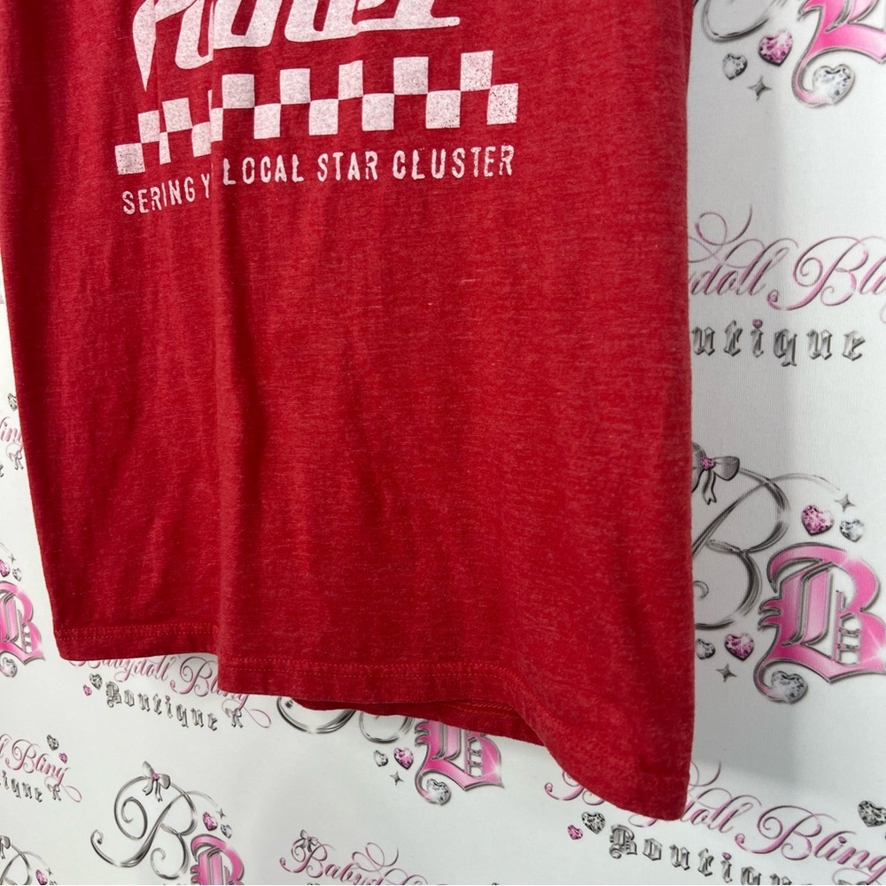 Disney Pizza Planet top shirt logo Toy Story Red T-Shirt graphic tee - Picture 4 of 6